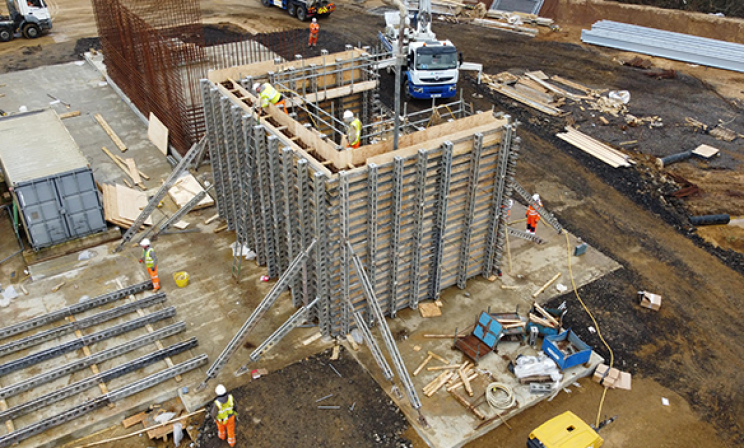 Formwork solution enables construction of vital concrete structure